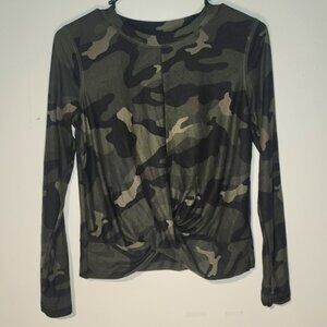 Camouflage Long Sleeve Top